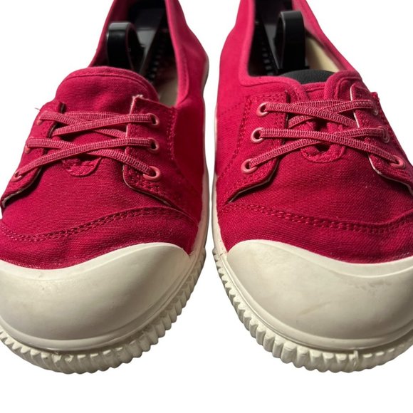Keen Fuschia Pink Women's Slip On 100% Vulcanized Canvas Sneaker Vegan US Size 9 - Picture 3 of 9